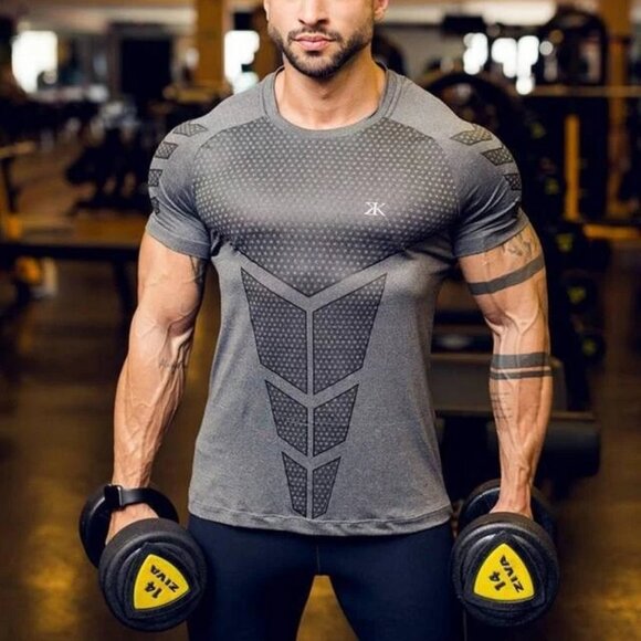 Compression Athletic Fitness Shirt Base Layer Top Sports Gym Tight - Picture 6 of 6